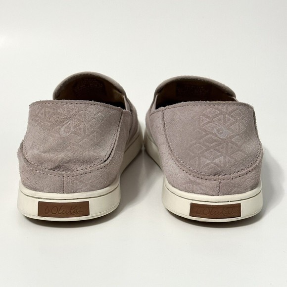 OLUKAI Pahuea Women’s Size 9 Pink Slip On Suede Loafer Sneaker Slipper Shoes - Picture 3 of 14